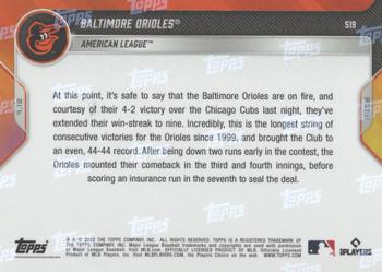 2022 Topps Now #519 Baltimore Orioles Back