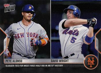 2022 Topps Now #531 Pete Alonso / David Wright Front