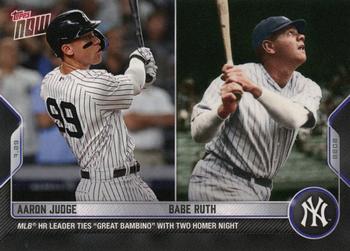 2022 Topps Now #613 Aaron Judge / Babe Ruth Front