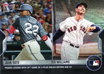 2022 Topps Now #619 Juan Soto / Ted Williams Front