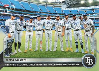 2022 Topps Now #906 Tampa Bay Rays Front