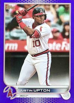 2022 Topps - Purple #444 Justin Upton Front