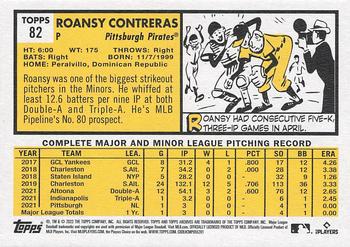 2022 Topps Archives #82 Roansy Contreras Back