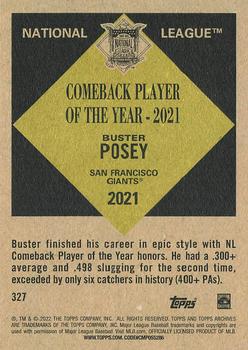2022 Topps Archives #327 Buster Posey Back