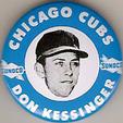 1969-70 Sunoco Chicago Cubs Pins #NNO Don Kessinger Front