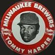 1969-70 Sunoco Milwaukee Brewers Pins #NNO Tommy Harper Front