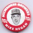 1969-70 Sunoco Milwaukee Brewers Pins #NNO Mike Hegan Front