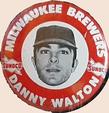 1969-70 Sunoco Milwaukee Brewers Pins #NNO Danny Walton Front