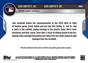 2022 Topps Now - Relics #690B Ken Griffey Jr. / Ken Griffey Sr. Back