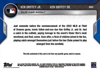 2022 Topps Now - Relics #690C Ken Griffey Jr. / Ken Griffey Sr. Back