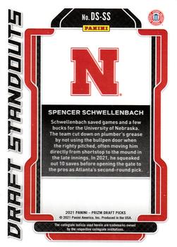 2021 Panini Prizm Draft Picks - Draft Standouts #DS-SS Spencer Schwellenbach Back