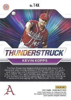 2021 Panini Prizm Draft Picks - Thunderstruck #T-KK Kevin Kopps Back