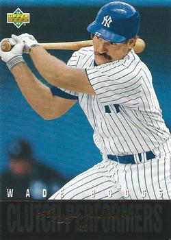 1993 Upper Deck - Reggie Jackson's Clutch Performers #R2 Wade Boggs Front