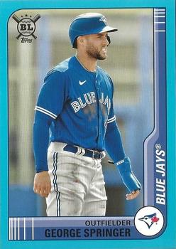 2021 Topps Big League - Electric Blue #178 George Springer Front