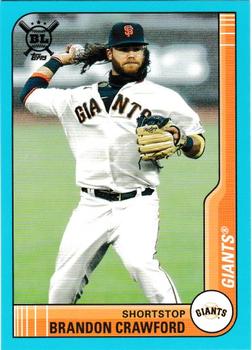 2021 Topps Big League - Electric Blue #237 Brandon Crawford Front