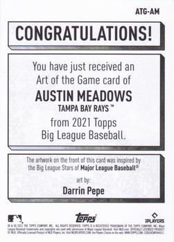 2021 Topps Big League - Art of the Game #ATG-AM Austin Meadows Back