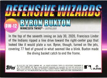 2021 Topps Big League - Defensive Wizards #DW-12 Byron Buxton Back