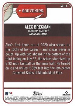 2021 Topps Big League - Souvenirs #SO-14 Alex Bregman Back