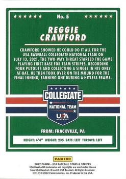 2022 Panini USA Baseball Stars & Stripes - Base Longevity (Hobby) #5 Reggie Crawford Back