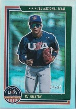 2022 Panini USA Baseball Stars & Stripes - Base Longevity Holo Gold (Hobby) #48 RJ Austin Front