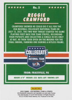 2022 Panini USA Baseball Stars & Stripes - Longevity (Retail Base) #5 Reggie Crawford Back