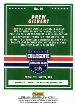 2022 Panini USA Baseball Stars & Stripes - Longevity (Retail Base) #10 Drew Gilbert Back