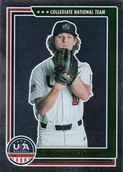 2022 Panini USA Baseball Stars & Stripes - Longevity (Retail Base) #38 Carson Whisenhunt Front