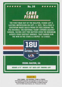 2022 Panini USA Baseball Stars & Stripes - Longevity (Retail Base) #54 Cade Fisher Back
