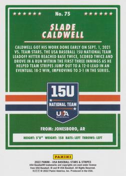 2022 Panini USA Baseball Stars & Stripes - Longevity (Retail Base) #75 Slade Caldwell Back