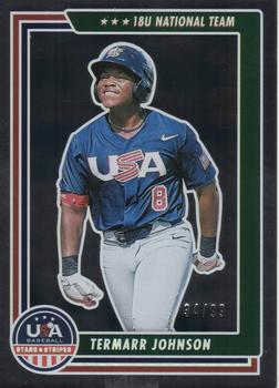 2022 Panini USA Baseball Stars & Stripes - Longevity Base Holo Silver (Retail) #59 Termarr Johnson Front