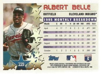 1996 Topps Team Topps Cleveland Indians #223 Albert Belle Back