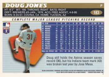1996 Topps Team Topps Baltimore Orioles #183 Doug Jones Back