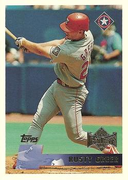1996 Topps Team Topps Texas Rangers #87 Rusty Greer Front