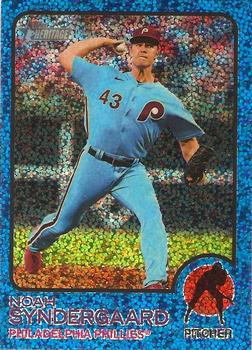 2022 Topps Heritage - Chrome Blue Sparkle #670 Noah Syndergaard Front