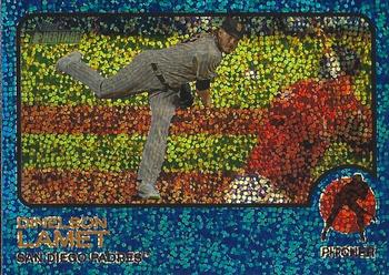 2022 Topps Heritage - Chrome Blue Sparkle #718 Dinelson Lamet Front