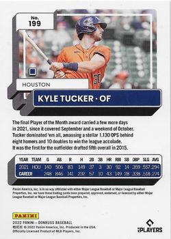 2022 Donruss - Holo Blue #199 Kyle Tucker Back