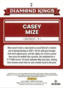 2022 Donruss - Holo Orange #8 Casey Mize Back
