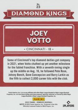 2022 Donruss - Holo Orange #23 Joey Votto Back