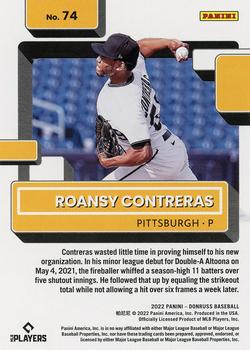 2022 Donruss - Holo Orange #74 Roansy Contreras Back