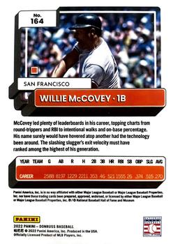 2022 Donruss - Holo Pink #164 Willie McCovey Back