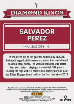 2022 Donruss - Holo Purple #9 Salvador Perez Back
