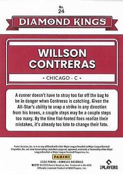 2022 Donruss - Holo Purple #24 Willson Contreras Back