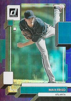 2022 Donruss - Holo Purple #122 Max Fried Front