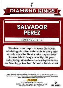 2022 Donruss - Holo Red #9 Salvador Perez Back