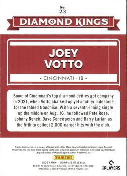 2022 Donruss - Holo Red #23 Joey Votto Back