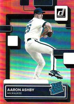 2022 Donruss - Holo Red #36 Aaron Ashby Front