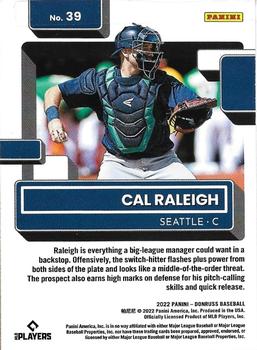 2022 Donruss - Holo Red #39 Cal Raleigh Back