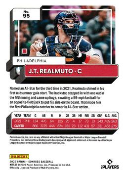 2022 Donruss - Holo Red #95 J.T. Realmuto Back
