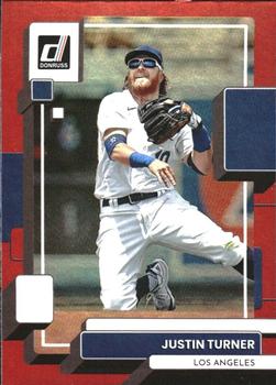 2022 Donruss - Holo Red #97 Justin Turner Front