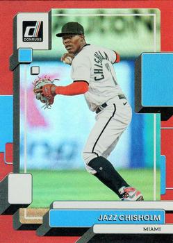 2022 Donruss - Holo Red #106 Jazz Chisholm Front